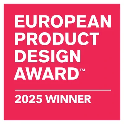 European Product Design Award 2025 Winner badge